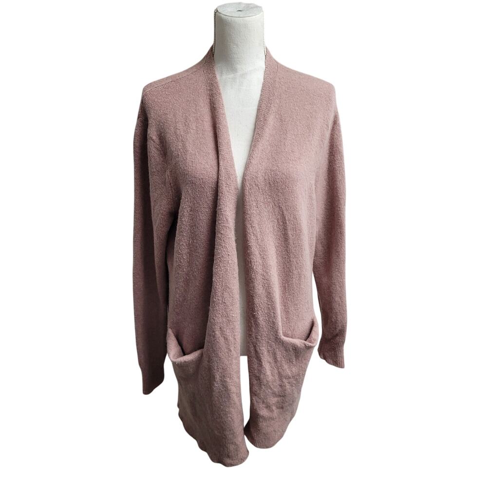 Madewell Ryder merino wool alpaca cardigan sweater oversized pink medium